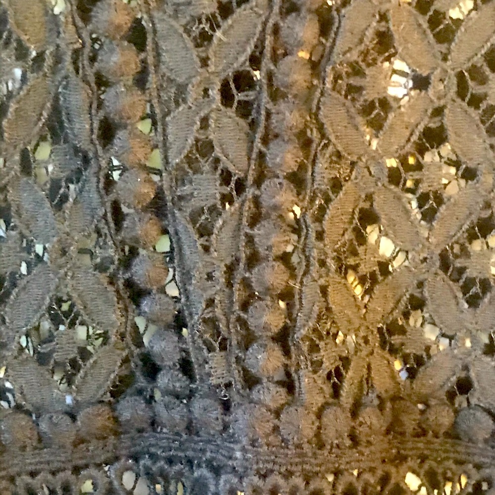 NWT Hazel Black Bell Sleeve Lace Blouse - Picture 2 of 2